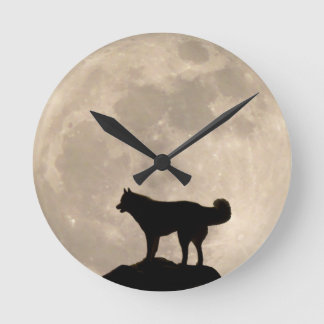 Reloj de reloj Husky Decoración Reloj de pared de