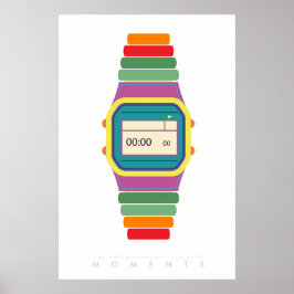 Reloj de reloj | Poster de arte pop retro años 70 