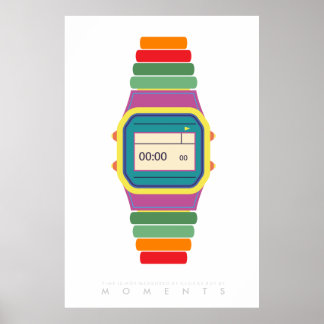Reloj de reloj | Poster de arte pop retro años 70 