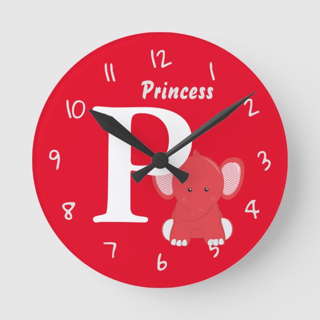 Reloj de Ronda Roja para Bebés Personalizado (Anverso)