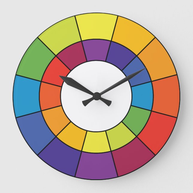 Reloj de rueda de color complementario (Anverso)
