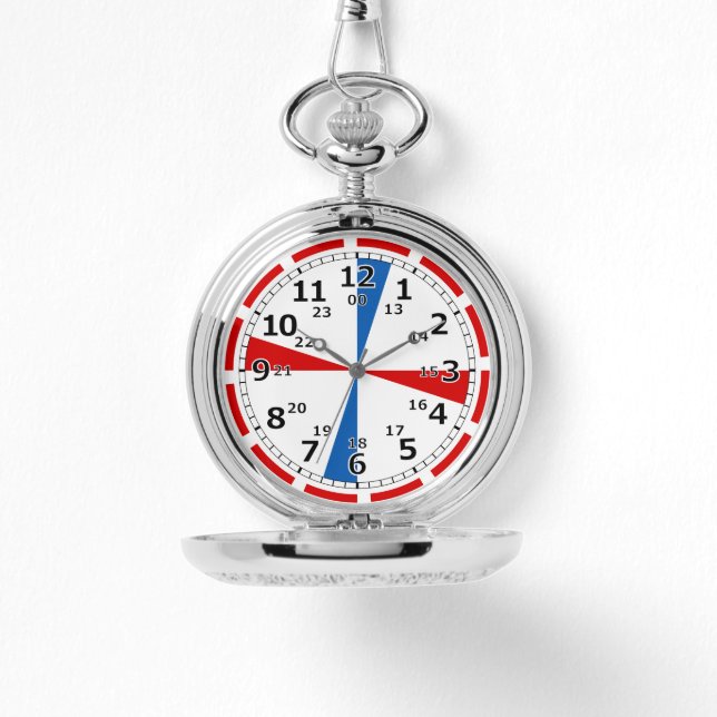 Reloj de sala de radio marítima de época (Anverso)