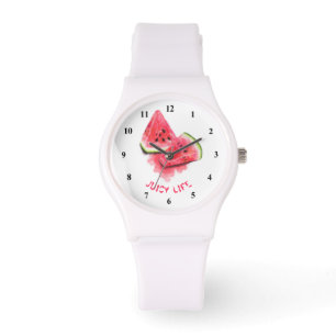 Reloj de sandía divertida - Texto Personalizado