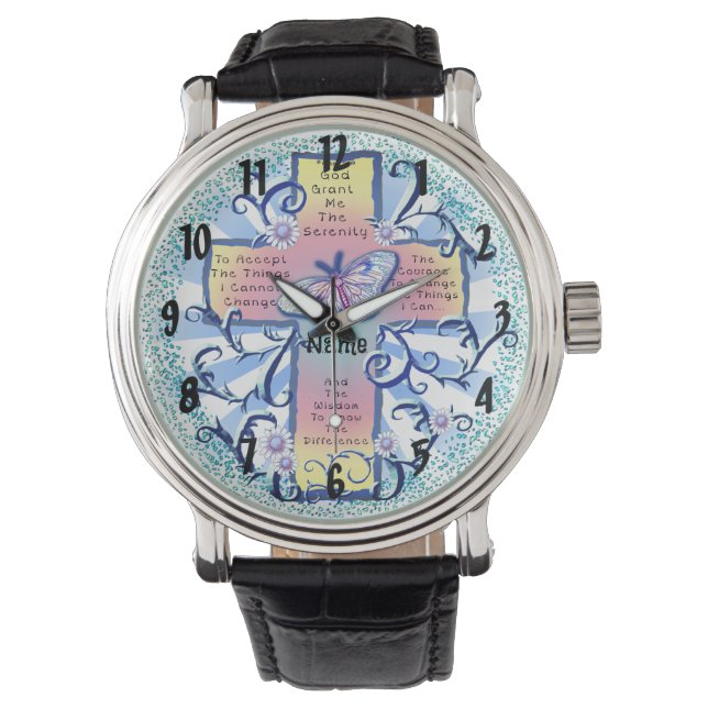 Reloj de serenity Prayer (Anverso)
