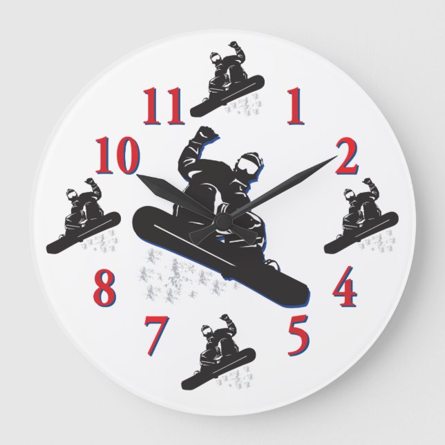 Reloj de snowboard - Es momento de hacer snowboard (Anverso)