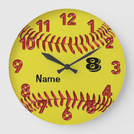 Reloj de Softball personalizado con NÚMERO y NOMBR