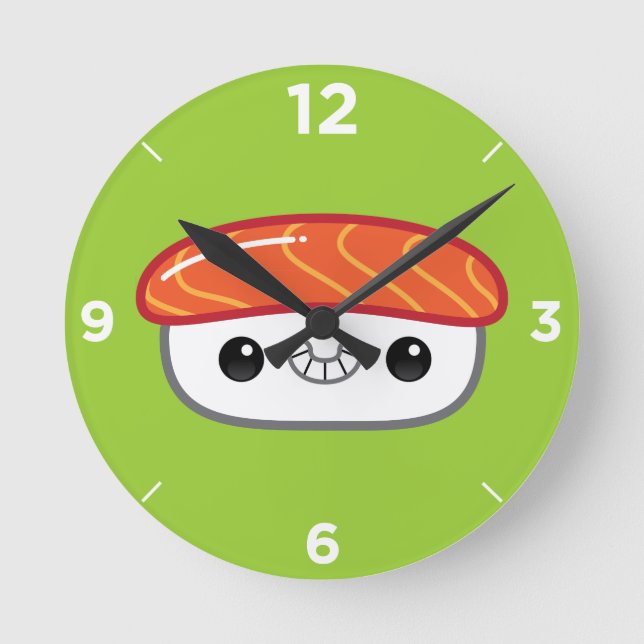Reloj de sushi de Kawaii Nigiri (Anverso)
