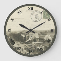 Reloj de tarjeta postal Sycamore Ohio - 1910