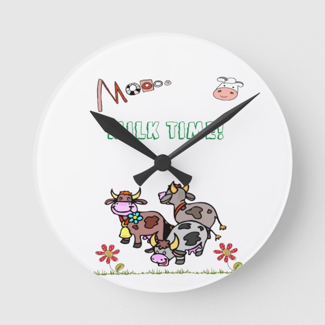 Reloj de tiempo de la leche de vaca (Anverso)
