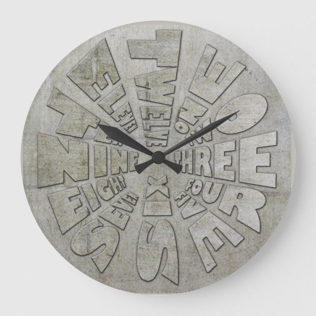 Reloj de tiempo de palabra industrial (Anverso)