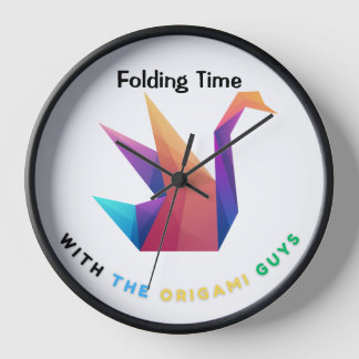 Reloj de "tiempo de plegado" de origami