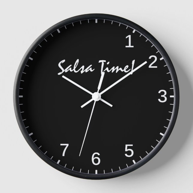 Reloj de tiempo de salsa - Gracioso momento del pa (Anverso)