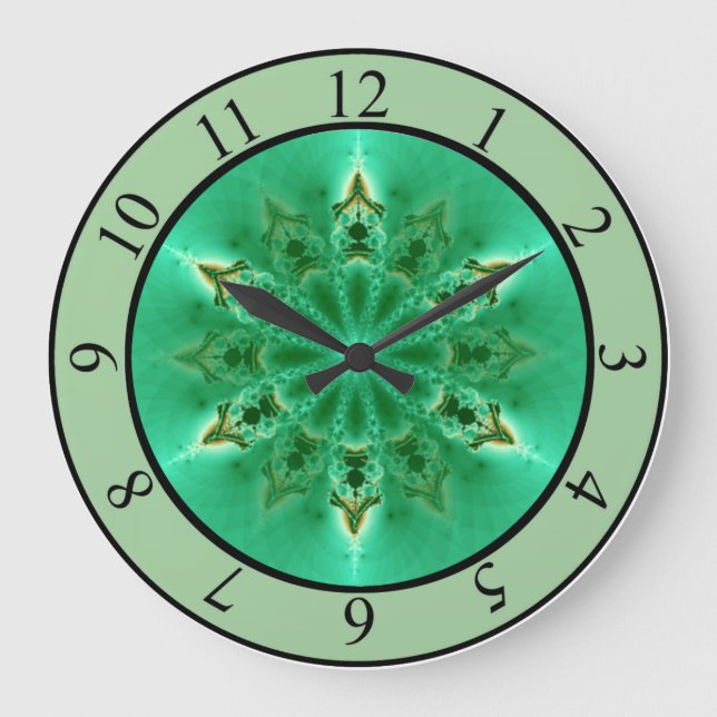 RELOJ DE TIEMPO FRACTAL. DISEÑO DE FLORES DE ESTRE (Anverso)