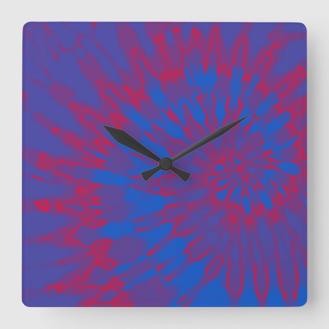 Reloj de tinte azul y rojo brillante (Anverso)