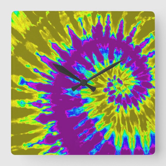 Reloj de tinte de espiral morada y dorada (Anverso)