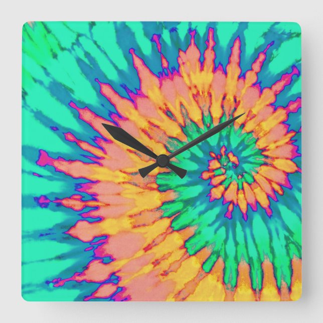 Reloj de tinte verde y Naranja (Anverso)