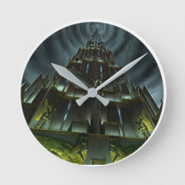 Reloj de torre oscuro