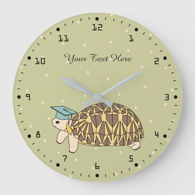 Reloj de tortuga estelar birmano personalizable (Anverso)