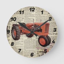 Reloj de tracción de pared redonda