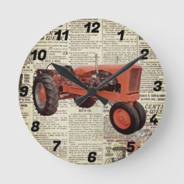 Reloj de tracción de pared redonda