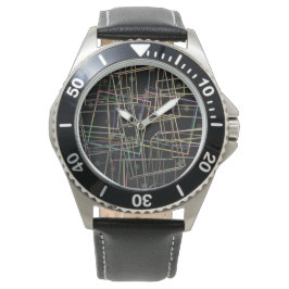 Reloj de tramas Metalizado fractaladas