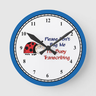 Reloj de transcripción médica