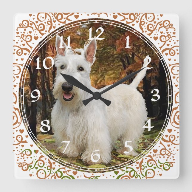 Reloj de trigo de Terrier del escocés (Anverso)