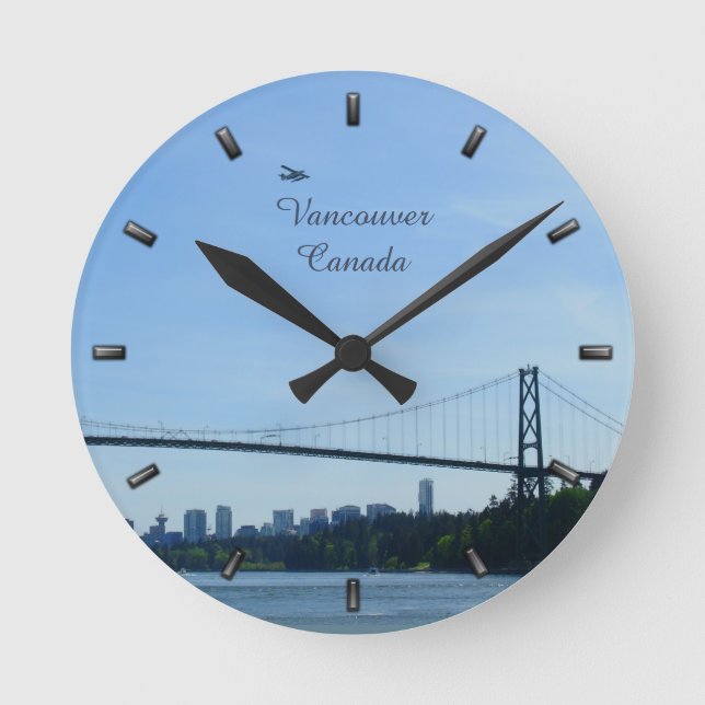Reloj de Vancouver personalizado para reloj de par (Anverso)