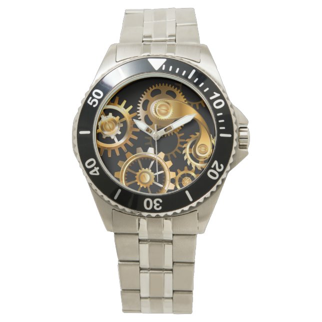 Reloj de vapor con libélula mecánica (Anverso)