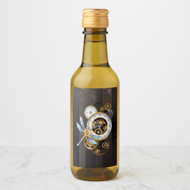 Reloj de vapor con libélula mecánica (Anverso)