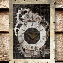 Reloj de vapor y rompecabezas de engranajes