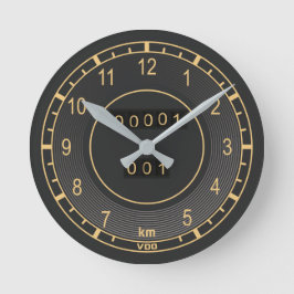 Reloj de velocímetro clásico