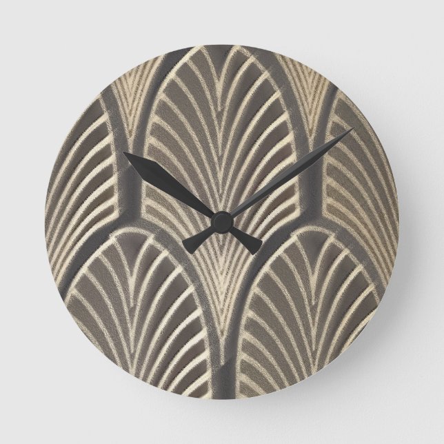Reloj de ventilador Art Deco (Anverso)