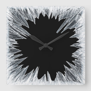 Reloj de vidrio roto