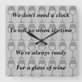 reloj de vino divertido
