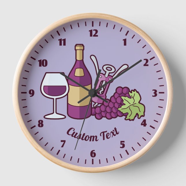 Reloj de vino rojo (Anverso)