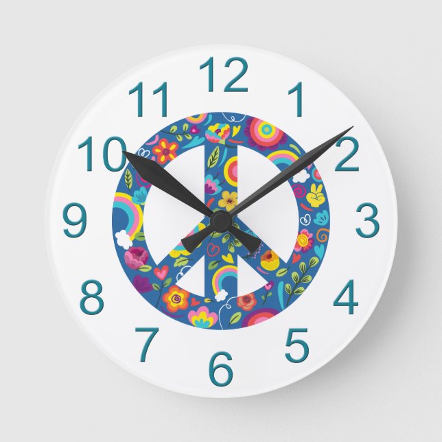 Reloj de vuelta de signo de paz Boho de Hippy 60 (Anverso)