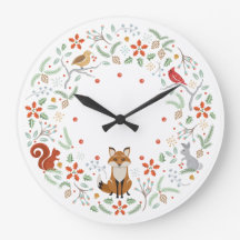 Reloj de Wreath de Woodland