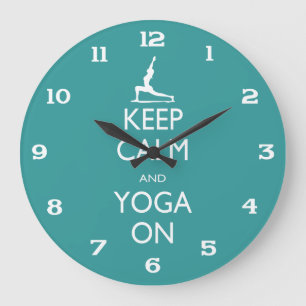 Reloj de yoga - Mantén la calma y el yoga en march