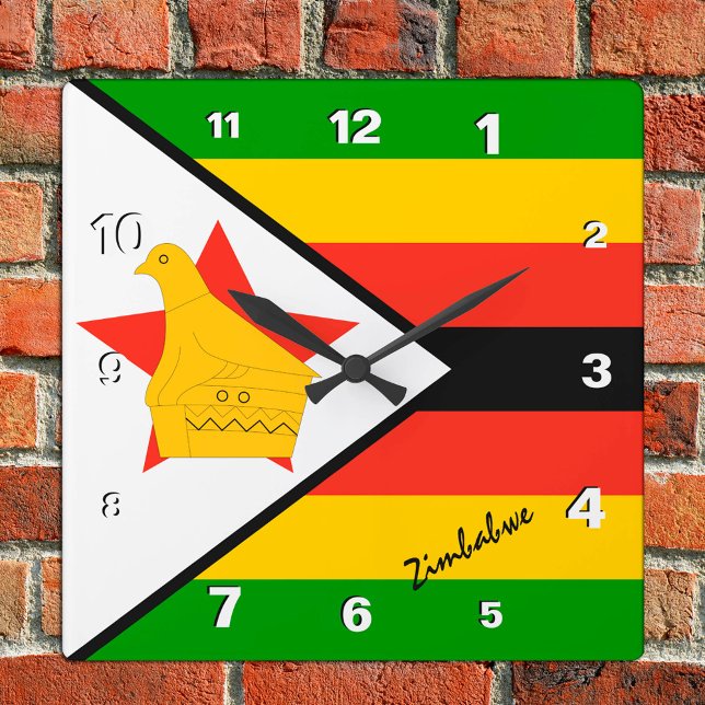 Reloj de Zimbabue, hogar patriótico, bandera de Zi (Subido por el creador)