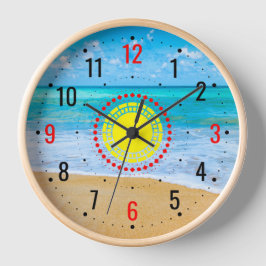 Reloj Decoración Náutica y Costera Moderna - Análogo De