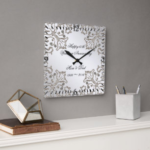 Reloj del 60° Aniversario del Boda del Diamante pu