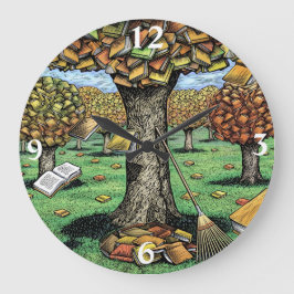 Reloj del árbol del libro