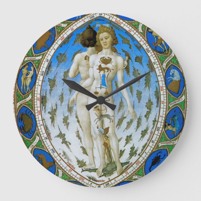Reloj del arte con imagen antigua de la astrología (Anverso)
