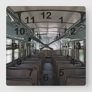 reloj del autobús del vintage