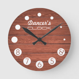 Reloj del bailarín con los números para bailarines