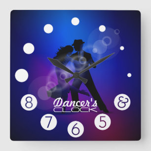 Reloj del bailarín con los números para bailarines