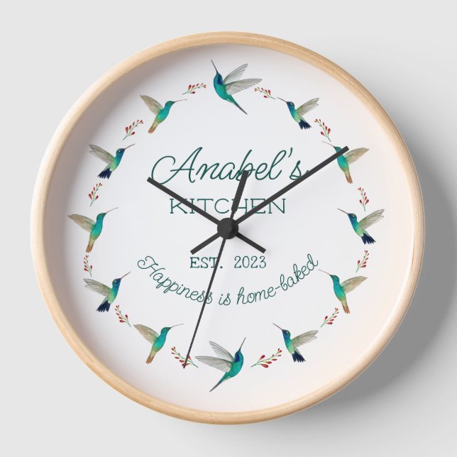Reloj del colibrí del personalizado (Anverso)