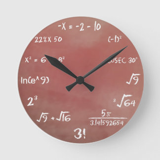 Reloj del concurso de la matemáticas - medio de