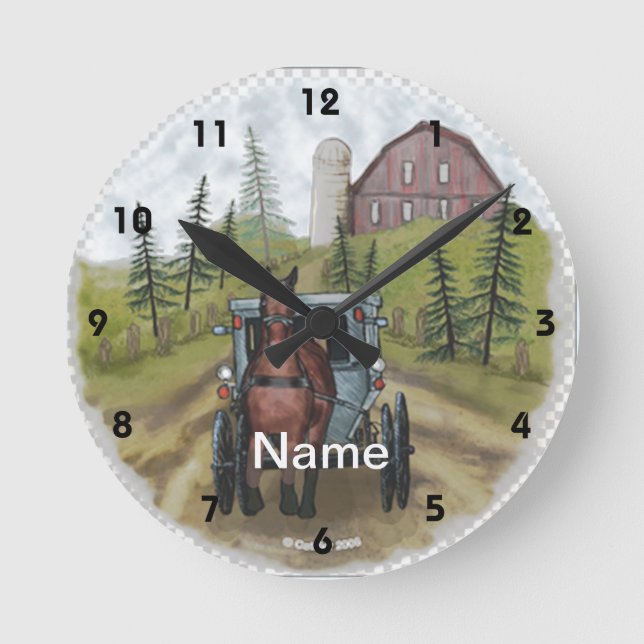 Reloj del Día del Pueblo Amish (Anverso)
